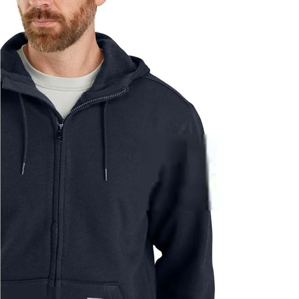New NWT $174 M Tall MT Carhartt Full Zip Hoodie Flame Resistant Force Navy Blue